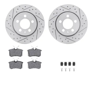R1 Concepts WBUH1-74033 Brake Rotors - Carbon Coated - D/S W/ Optimum Oe Pads & Hdw